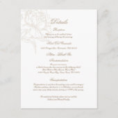 Carte D'accompagnement Classic Outline Floral Details Enclosure Card (Devant)