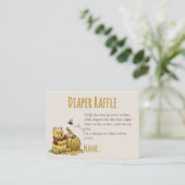 Carte D'accompagnement Classic Storybook Bear Baby shower Diaper Raffle (Debout devant)