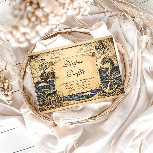 Carte D'accompagnement Classic Storybook Pirate Diapper Raffle