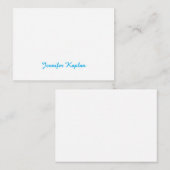 Carte D'accompagnement Classical Handwriting Minimalist Professional (Devant / Derrière)