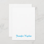 Carte D'accompagnement Classical Handwriting Minimalist Professional (Devant / Derrière)