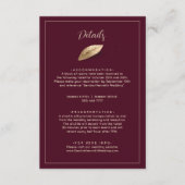 Carte D'accompagnement Classique & Élégant I Rose bulgare I Mariage (Devant)