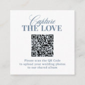 Carte D'accompagnement Classique Luxe | Code QR de mariage Capturer l'amo (Devant)