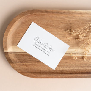 Carte D'accompagnement Classy Chic Minimalist Mariage Website