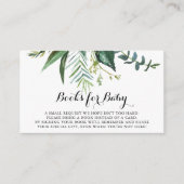 Carte D'accompagnement Classy Green Baby shower tropical Demande de réser (Devant)