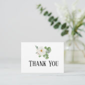 Carte D'accompagnement Classy modern minimalist Floral Enclosure Card (Debout devant)