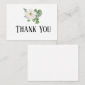 Carte D'accompagnement Classy modern minimalist Floral Enclosure Card (Devant / Derrière)