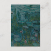 Carte D'accompagnement Claude Monet Water Lilies Mariage (Dos)