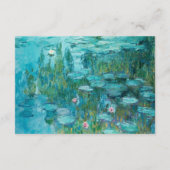 Carte D'accompagnement Claude Monet Water Lilies Mariage (Dos)
