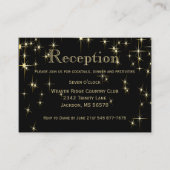 Carte D'accompagnement Clé noir et or - Réception (Devant)