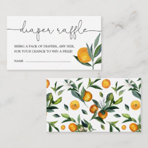 Carte D'accompagnement Clementine Orange Cute Citrus Déchets Raffin