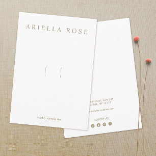 Carte D'accompagnement Clip à poil avec icônes de médias sociaux