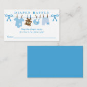Carte D'accompagnement Clothesline Baby shower de plongeur Raffle (Devant / Derrière)