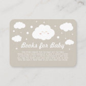 Carte D'accompagnement Cloud Heaven envoyé Baby shower Demande de carnet (Devant)