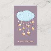 Carte D'accompagnement Cloud Mobile Baby shower Déchets Ticket (Devant)