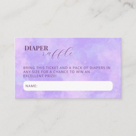 Carte D'accompagnement Cloud Neuf Baby shower Déchet de la couche (Devant)