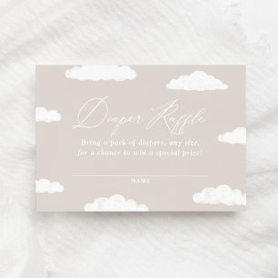 Carte D'accompagnement Cloud Neuf Baby shower Déchet Ticket