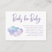 Carte D'accompagnement Cloud Neuf Baby shower fille demande de réservatio (Devant)