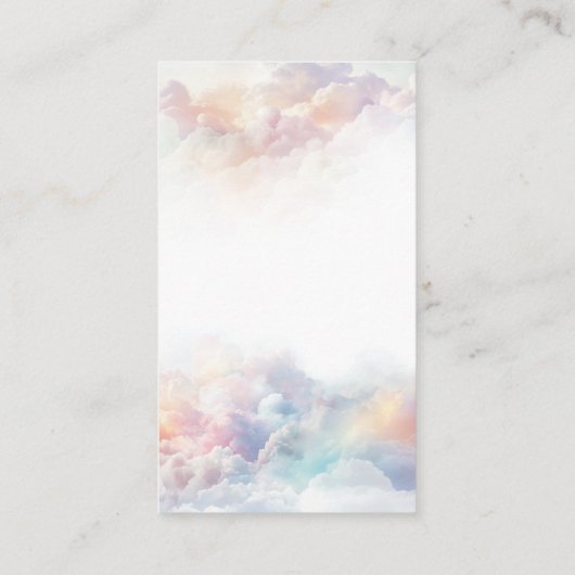 Carte D'accompagnement Cloud Neuf Baby showers Rainbow Cloud (Dos)