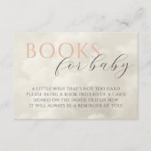 Carte D'accompagnement Cloud Neuf livres de Baby shower pour bébé (Devant)