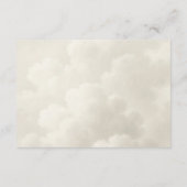 Carte D'accompagnement Cloud Neuf livres de Baby shower pour bébé (Dos)