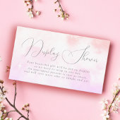 Carte D'accompagnement Cloud Neuf Pastel Rose Fête des mariées d'affichag