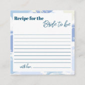 Carte D'accompagnement Cloud neuf recette de douche nuptiale pour la mari (Devant)