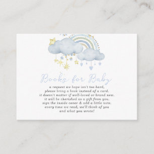 Carte D'accompagnement Cloud Nine Baby Boy Baby shower Demande de réserva