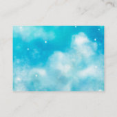 Carte D'accompagnement Cloud Nine Boy Baby shower Demande de réservation (Dos)