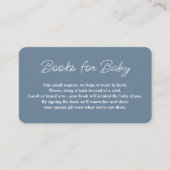 Carte D'accompagnement Cloud Thème Baby shower bleu Demande de réservatio (Devant)
