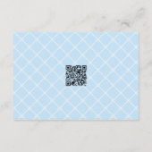 Carte D'accompagnement Coastal Blue Lemon Amalfi QR Code RSVP  (Dos)