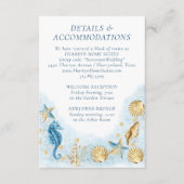 Carte D'accompagnement Coastal Chic | Hébergements Coral Reef Modernes (Devant)