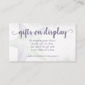 Carte D'accompagnement Coastal Chic | Poisson-étoile violet Afficher les  (Devant)