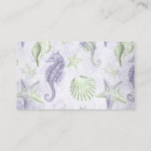Carte D'accompagnement Coastal Chic | Violet Green Starfish Mommys Belly (Dos)