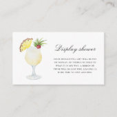 Carte D'accompagnement Cocktail Ananas - Affichage de douche (Devant)
