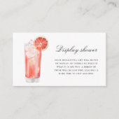 Carte D'accompagnement Cocktail Citrus - Display shower  (Devant)