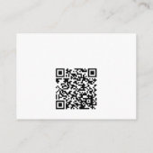 Carte D'accompagnement Cocktail QR Code Bridal Shower Registry (Dos)