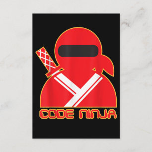 Carte D'accompagnement Code Ninja Computer Coding Engineer Funny Lovers