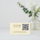 Carte D'accompagnement Code QR aquarelle du vignoble de Napa Valley  (Debout devant)