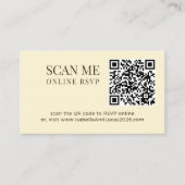Carte D'accompagnement Code QR aquarelle du vignoble de Napa Valley  (Devant)