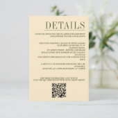 Carte D'accompagnement Code QR de Canyon Couple hors route et détails (Debout devant)