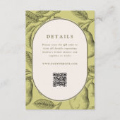 Carte D'accompagnement Code QR de Fête des mariées de paire parfaite (Devant)