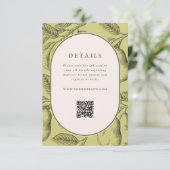 Carte D'accompagnement Code QR de Fête des mariées de paire parfaite (Debout devant)