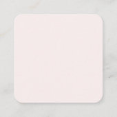 Carte D'accompagnement Code QR de la Baby Shower Rose (Dos)