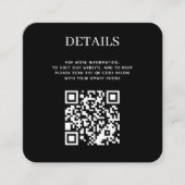 Carte D'accompagnement Code QR de la Forêt-Noire rustique (Devant)