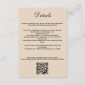 Carte D'accompagnement Code QR de la société Barn Couple et détails (Devant)