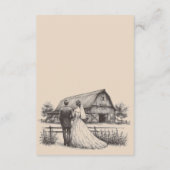 Carte D'accompagnement Code QR de la société Barn Couple et détails (Dos)