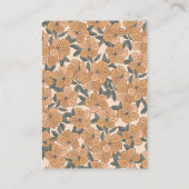 Carte D'accompagnement Code QR de mariage floral jaune boho moderne autom (Dos)