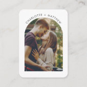 Carte D'accompagnement Code QR de mariage pour photo et site Web RSVP (Dos)