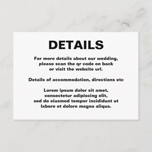 Carte D'accompagnement Code QR de mariage simple Cœurs d'amour arc-en-cie (Devant)